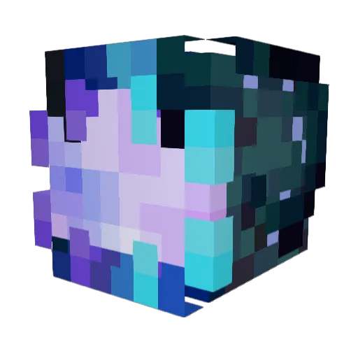 Kvminarii Minecraft avatar head, 3D render