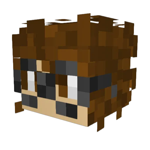 Kvn_hot_potato Minecraft avatar head, 3D render