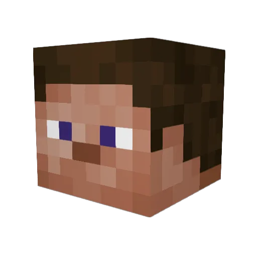 Kvnbs Minecraft avatar head, 3D render