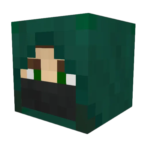 Kvorev Minecraft avatar head, 3D render