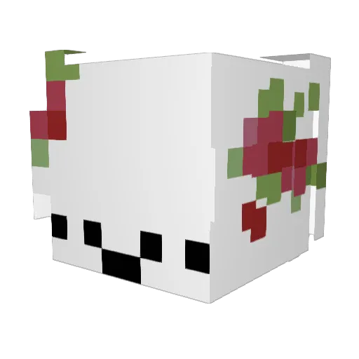 Kvpimc Minecraft avatar head, 3D render