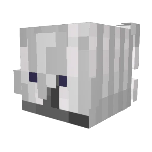 Kvshxk Minecraft avatar head, 3D render