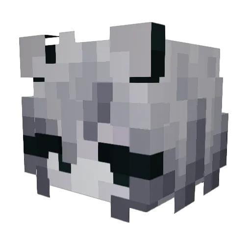 Kvyo_ Minecraft avatar head, 3D render