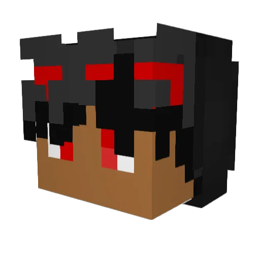Kvytsu Minecraft avatar head, 3D render