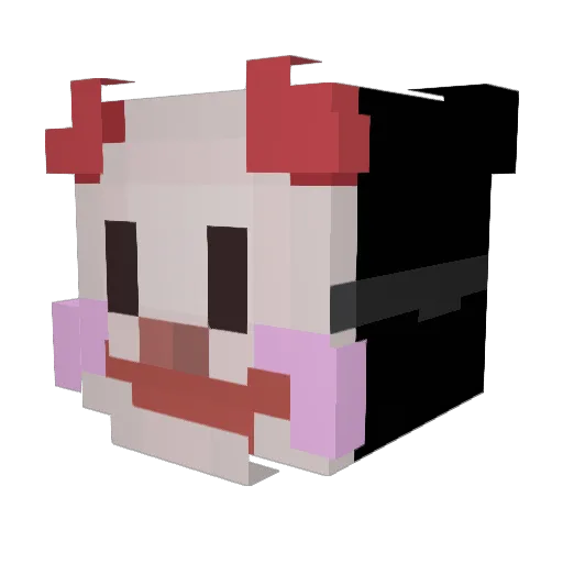 Kvzeee Minecraft avatar head, 3D render