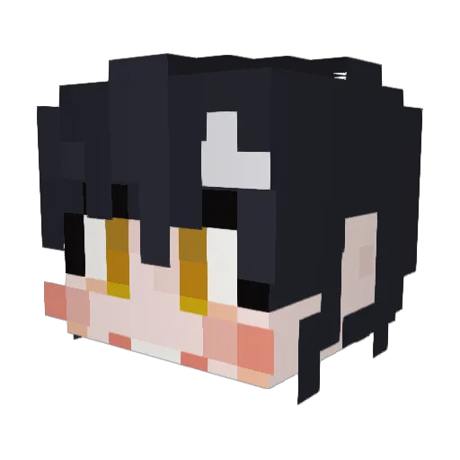 KwOn_RiA Minecraft avatar head, 3D render