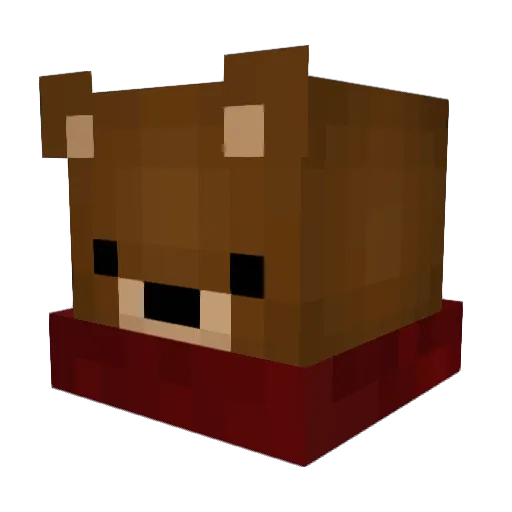 KwaKsss Minecraft avatar head, 3D render