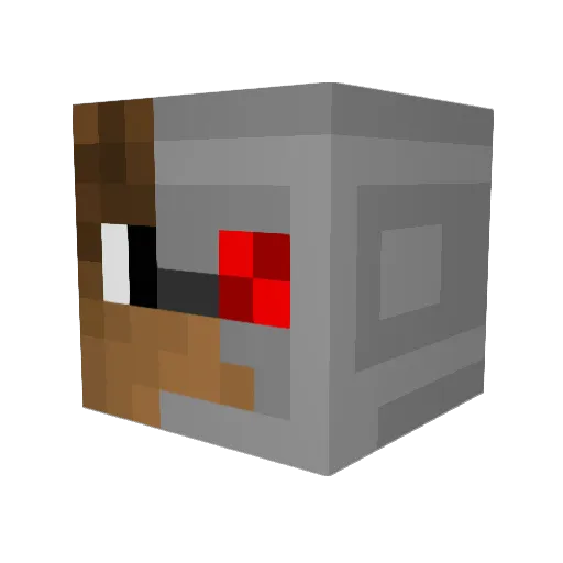 Kwamzeez Minecraft avatar head, 3D render