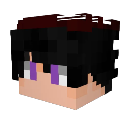 Kwarfomatic Minecraft avatar head, 3D render