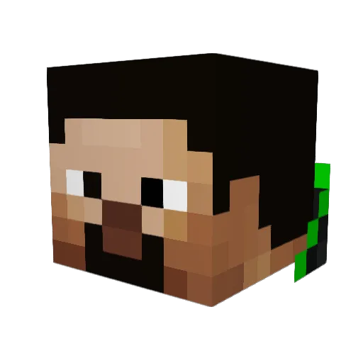 Kway79 Minecraft avatar head, 3D render