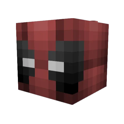 Kwayzeh Minecraft avatar head, 3D render