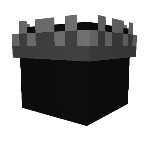 Kwcm_E Minecraft avatar head, 3D render