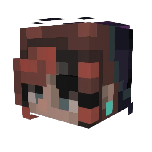 KwengaBear Minecraft avatar head, 3D render