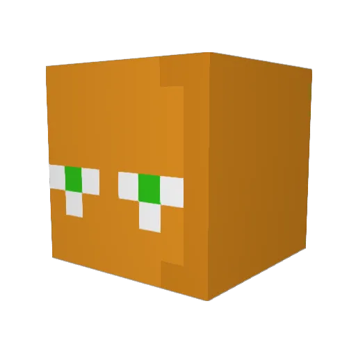 Kwenth Minecraft avatar head, 3D render