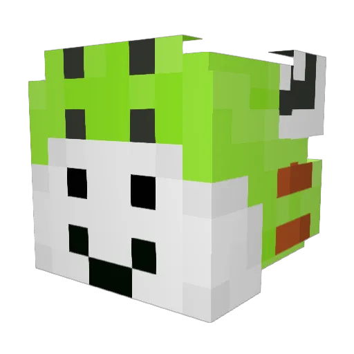 Kwibler Minecraft avatar head, 3D render