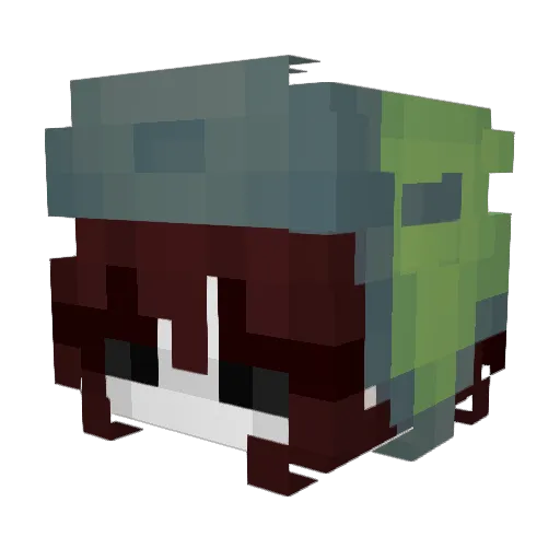 Kwiira Minecraft avatar head, 3D render