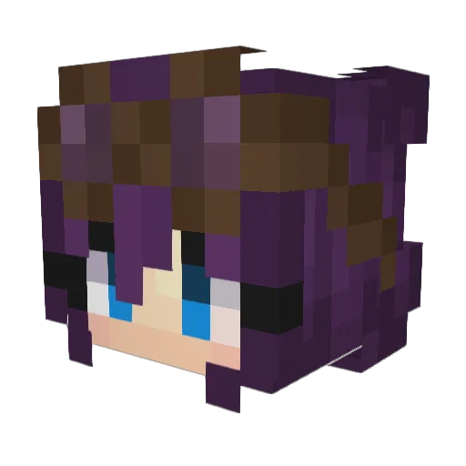 Kwikeez4 Minecraft avatar head, 3D render