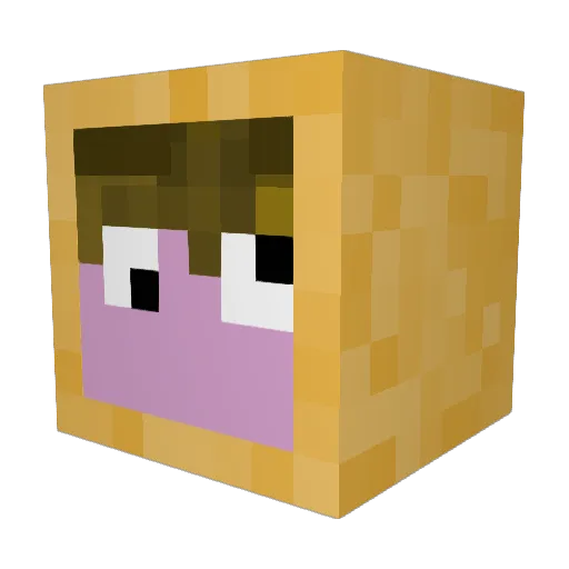 Kwil22 Minecraft avatar head, 3D render