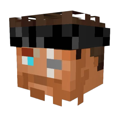 Kwilds2 Minecraft avatar head, 3D render