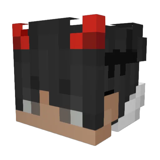 Kwilko Minecraft avatar head, 3D render