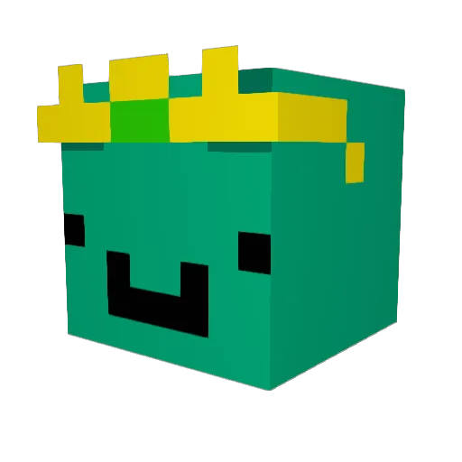 Kwinsix Minecraft avatar head, 3D render