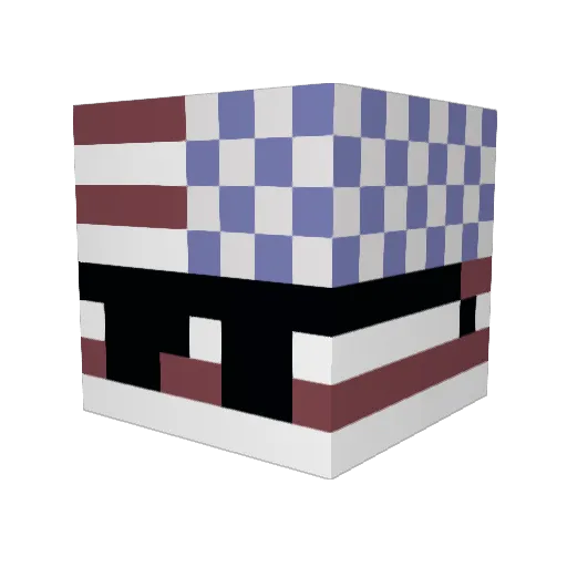 KwispyCwahsant Minecraft avatar head, 3D render