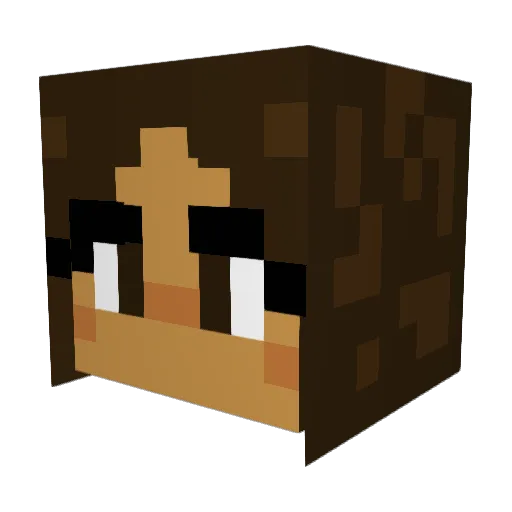 KwispyToffee Minecraft avatar head, 3D render