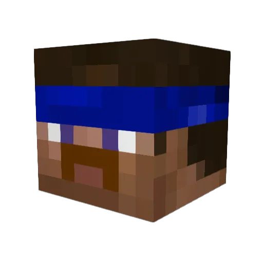 KwodyQ Minecraft avatar head, 3D render