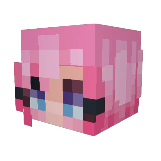 Kwoker123 Minecraft avatar head, 3D render