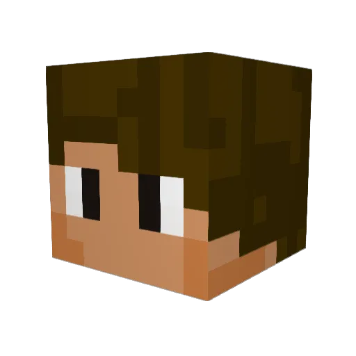 Kwon_B Minecraft avatar head, 3D render