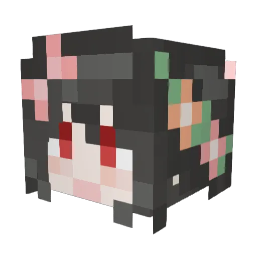 KwongSS Minecraft avatar head, 3D render