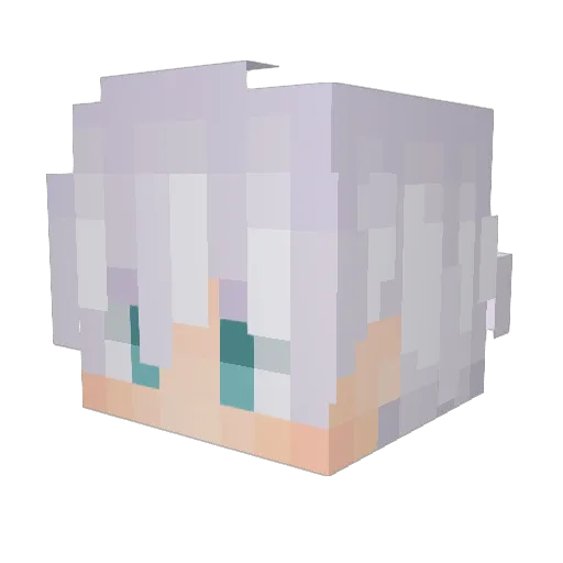 Kwxr Minecraft avatar head, 3D render