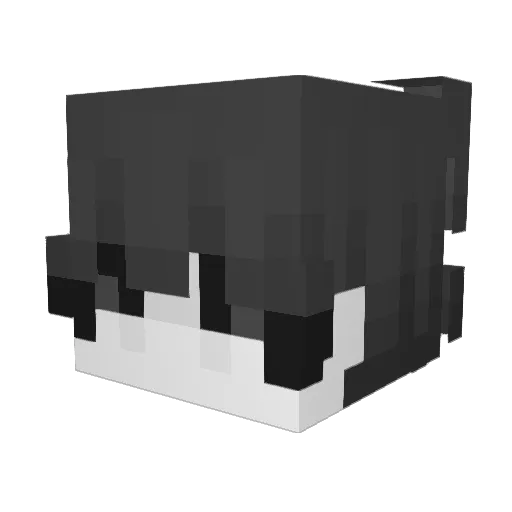 Kx1r Minecraft avatar head, 3D render