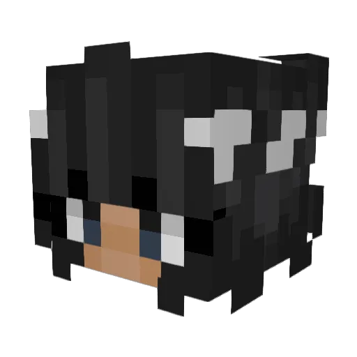 KxMaja Minecraft avatar head, 3D render