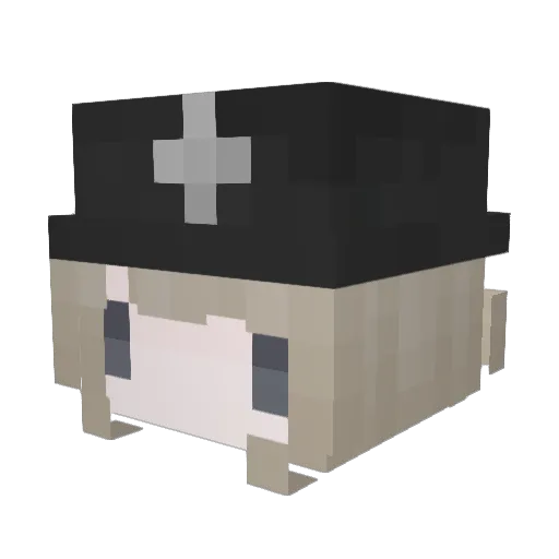 Kxarsis Minecraft avatar head, 3D render