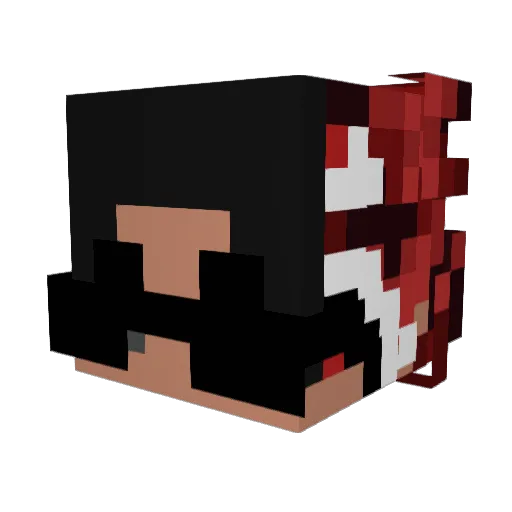 Kxbskyy Minecraft avatar head, 3D render