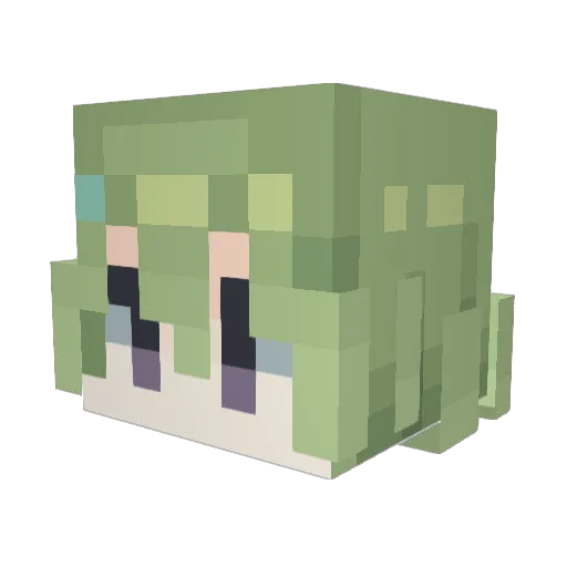 Kxdxy Minecraft avatar head, 3D render