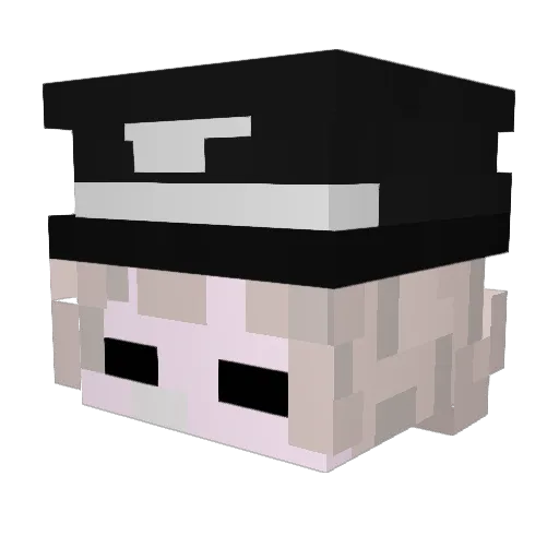 Kxlid Minecraft avatar head, 3D render