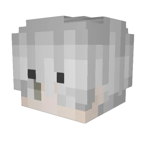 KxneIV Minecraft avatar head, 3D render