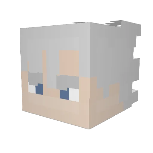 KxngKRi Minecraft avatar head, 3D render