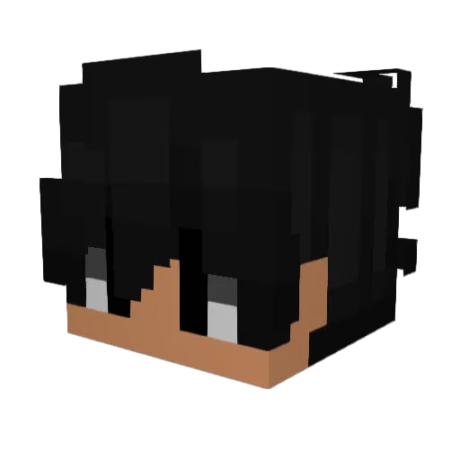 KxngLT Minecraft avatar head, 3D render