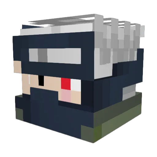 Kxngsolomon Minecraft avatar head, 3D render