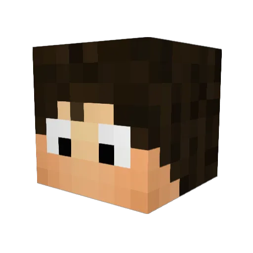 Kxrbs Minecraft avatar head, 3D render
