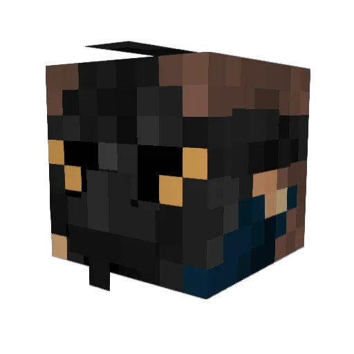 Kxrdy Minecraft avatar head, 3D render