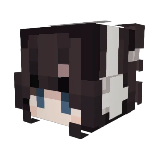 Kxriaco Minecraft avatar head, 3D render