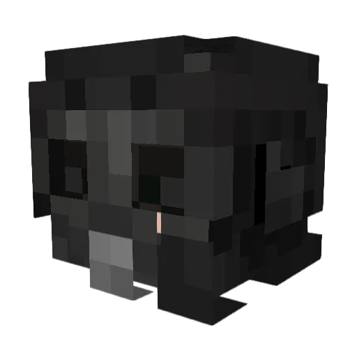 Kxrmy Minecraft avatar head, 3D render