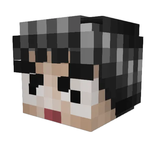 Kxrsat Minecraft avatar head, 3D render