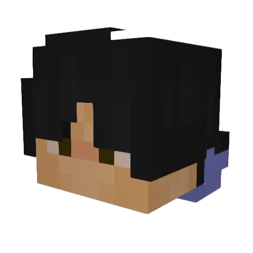 Kxrtxs Minecraft avatar head, 3D render
