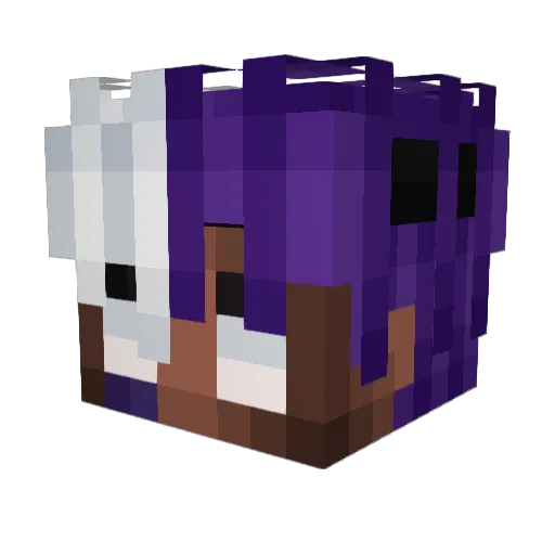 Kxsiii Minecraft avatar head, 3D render