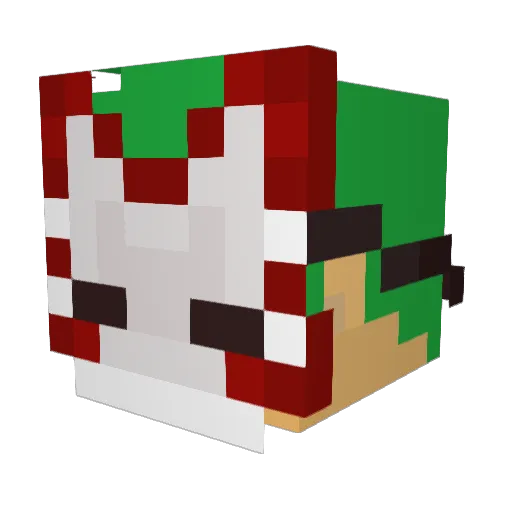 Kxsui Minecraft avatar head, 3D render